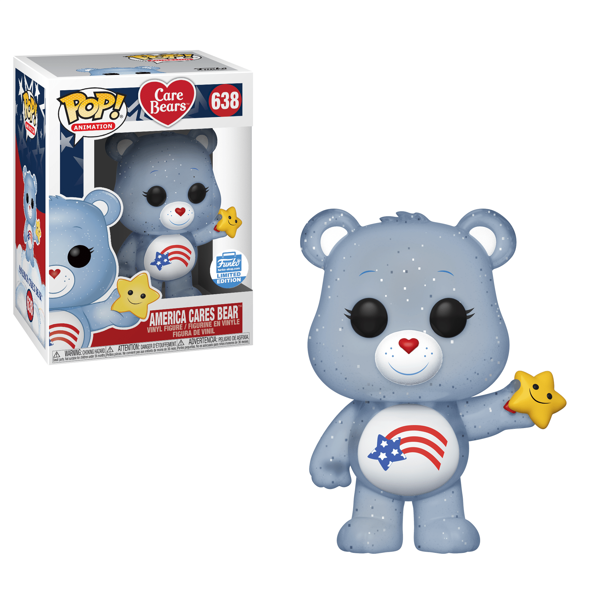 Funko Pop America Cares Bear (Glitter) Care Bears