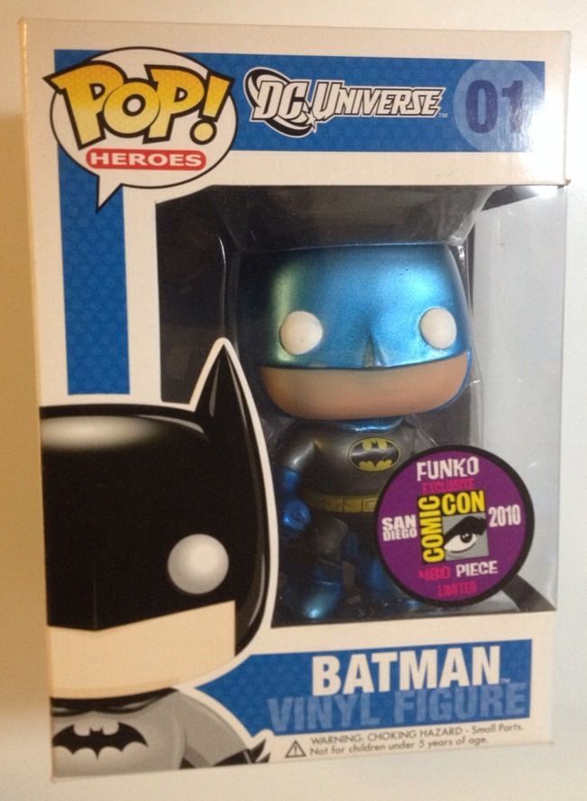 Funko Pop! Batman (Blue) (Metallic) (Chase) (DC Comics)