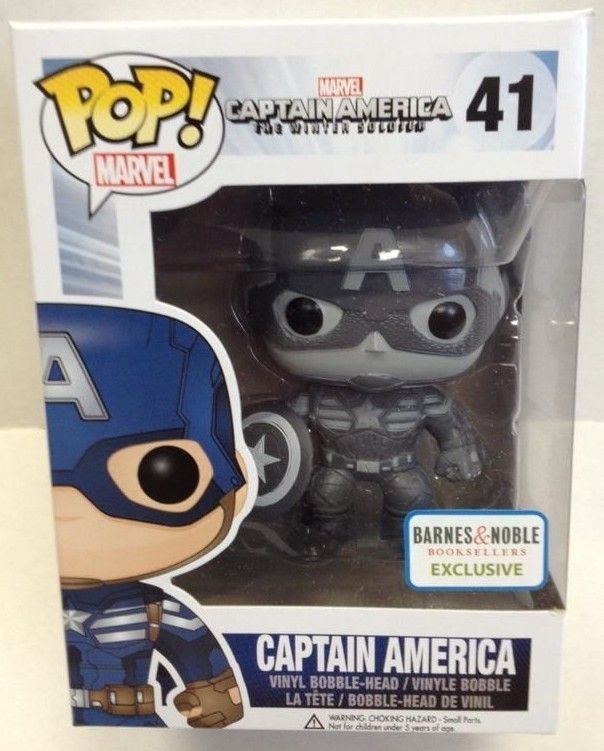 Funko Pop! Captain America - (Black and White) (Captain America)