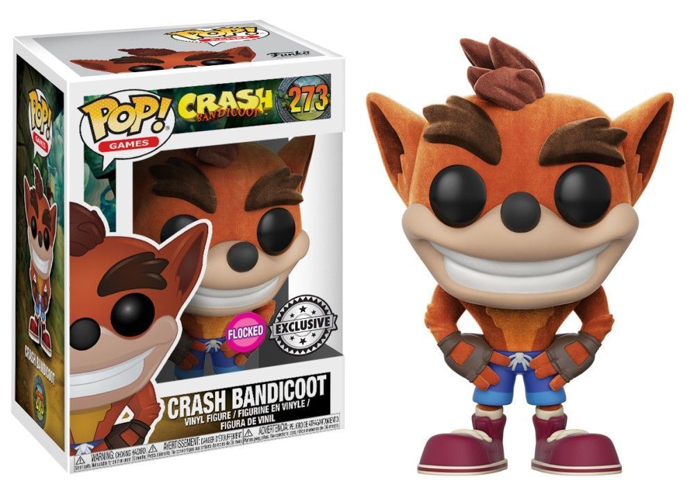 Funko Pop! Crash Bandicoot - (Flocked) (Crash Bandicoot)