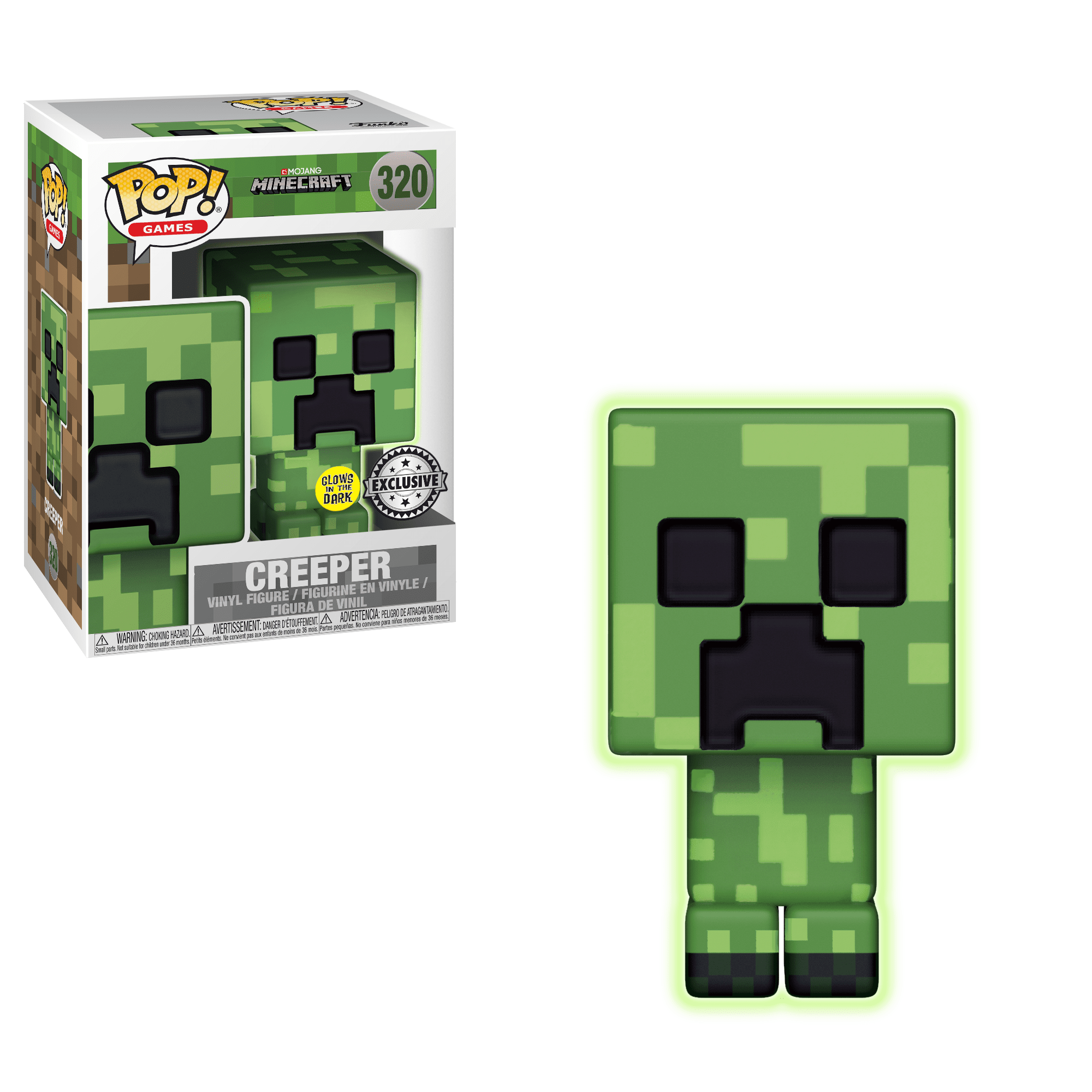 Funko Pop! Creeper - (Glow) (Minecraft)