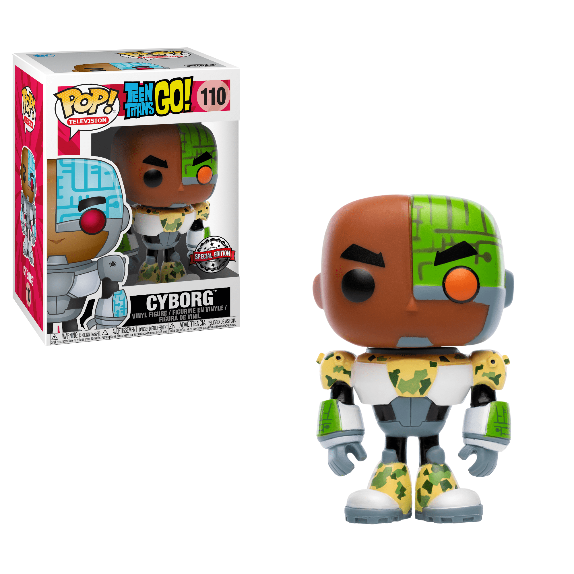 Funko Pop! Cyborg - (Camo) (Teen Titans Go!)