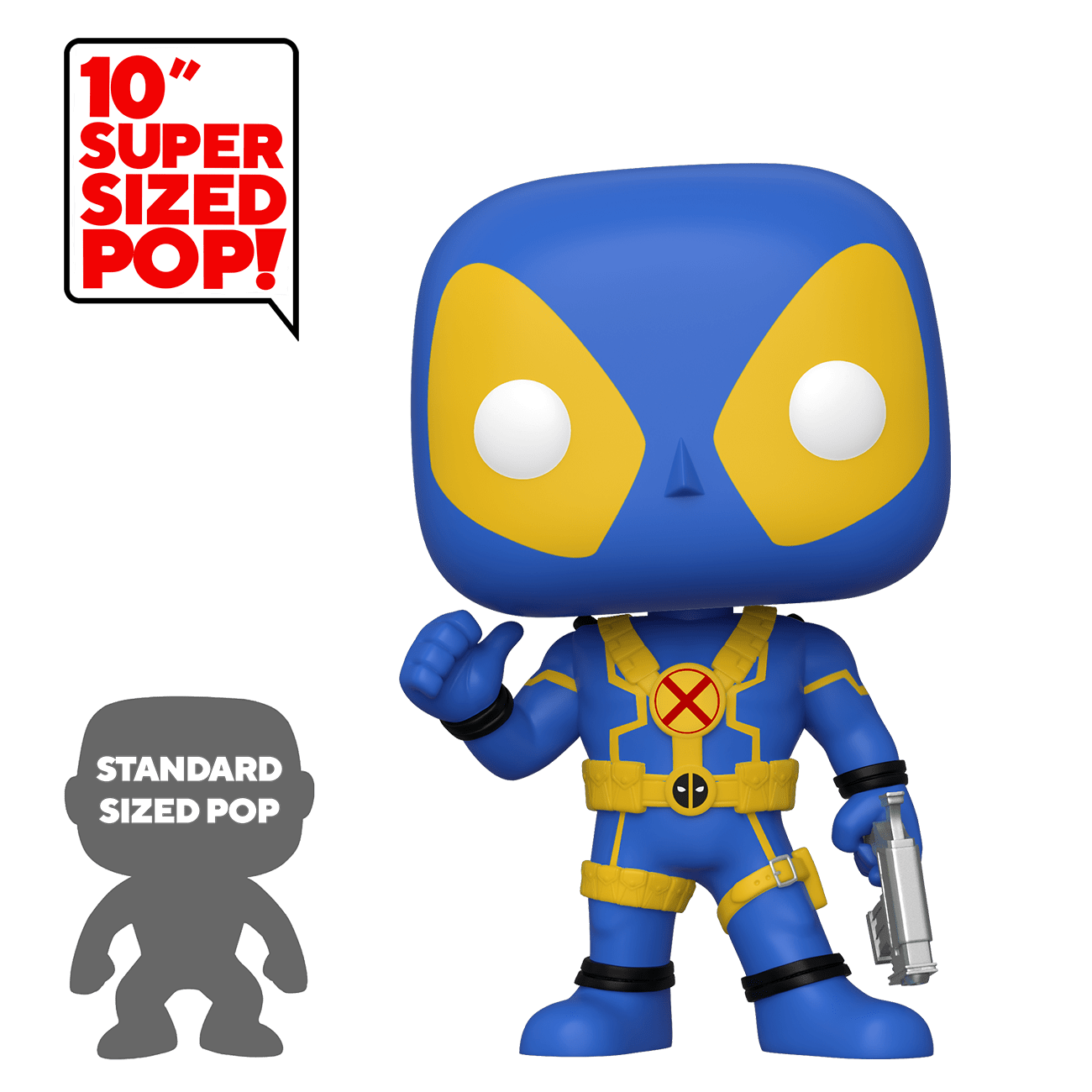 Funko Pop! Deadpool (Blue) (Yellow) (10 inch) (Deadpool)