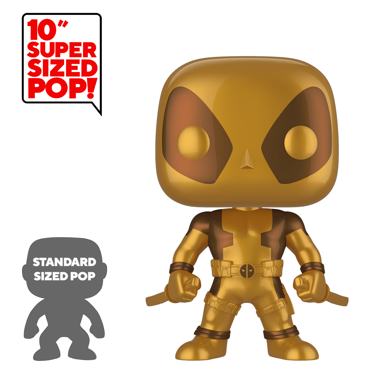 Funko Pop! Deadpool (Gold) (Metallic) (10 inch) (Deadpool)