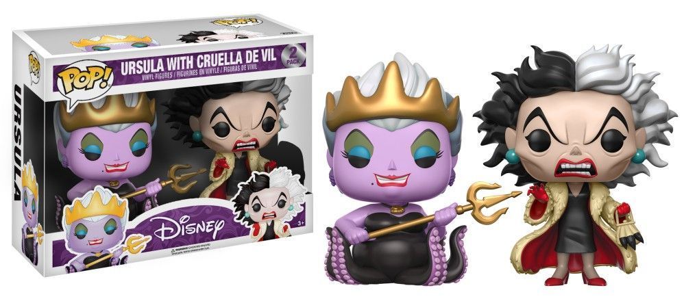 Funko Pop! DIS Villains - 2 Pack - Cruella & Ursula - Ursula (w/crown) (Little Mermaid)