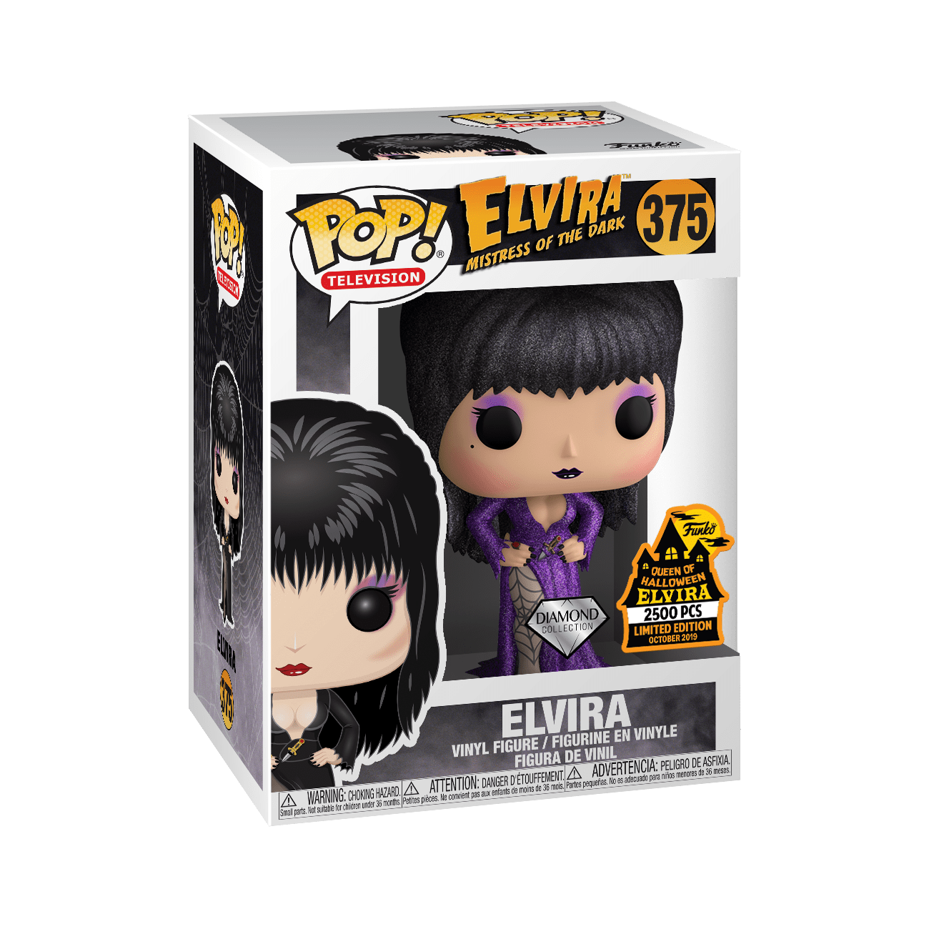 Funko Pop! Elvira (Purple) (Diamond Glitter) (Elvira)
