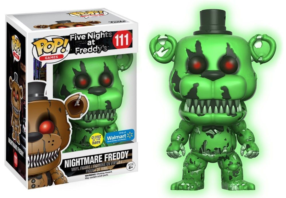 Funko Pop! Freddy Fazbear (Nightmare) (Glow) (Five Nights at Freddy's)