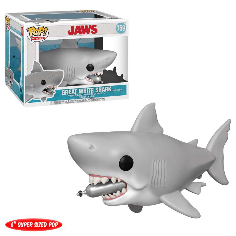Funko Pop! Great White Shark with diving tank (6 inch) (Jaws)