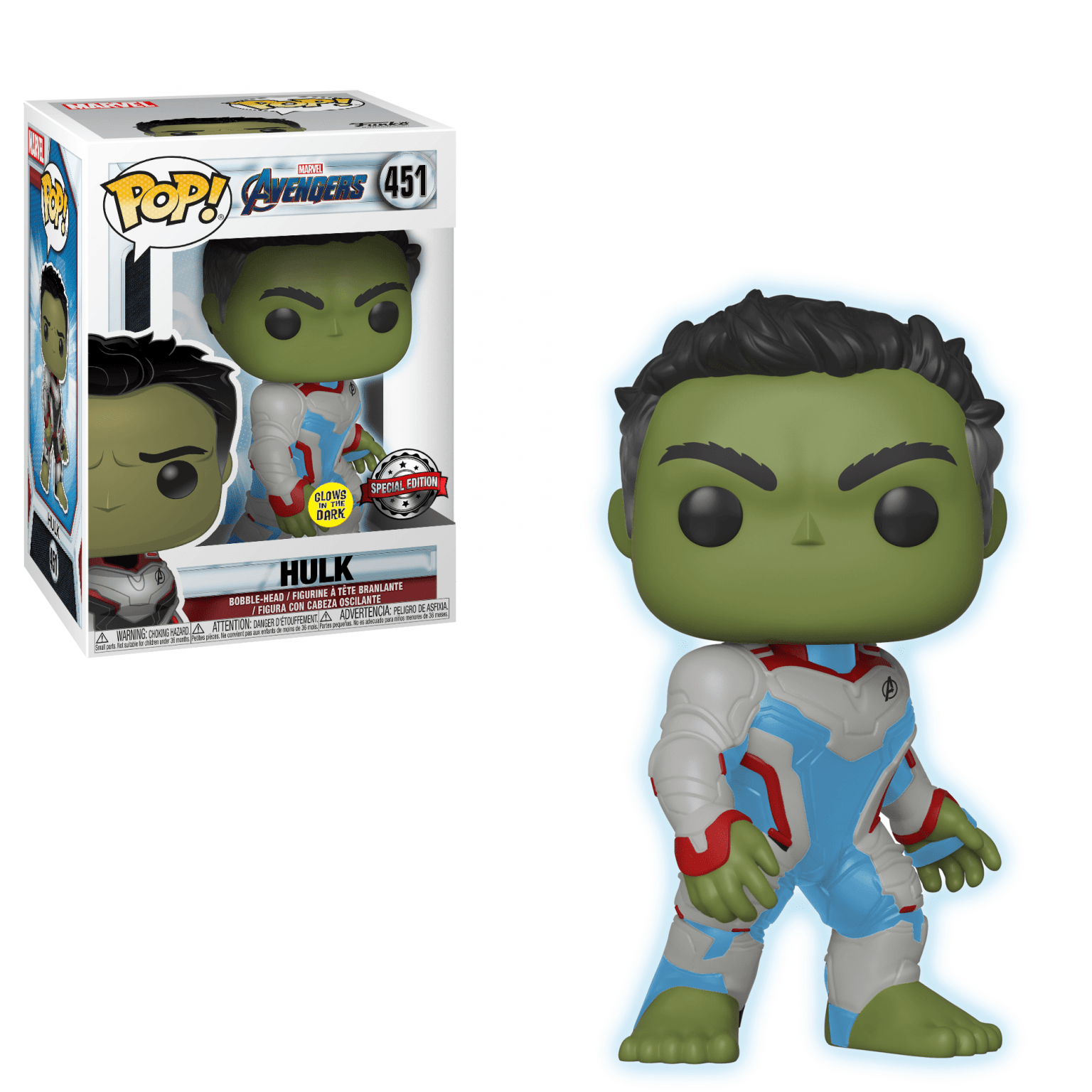 💥 Figura Funko Pop Hulk (Glow in the Dark) 〖Avengers〗