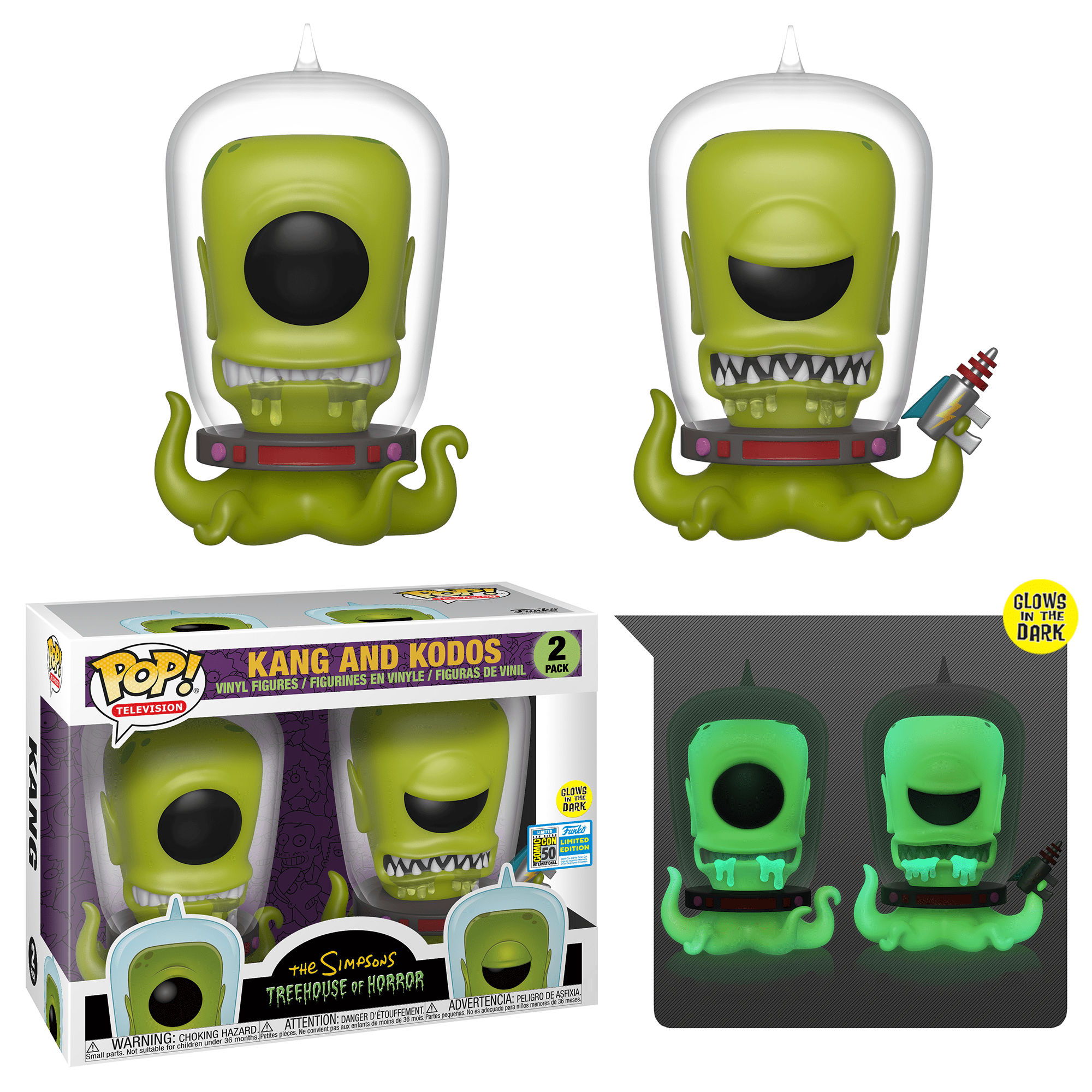 Funko Pop! Kang and Kodos (Glow in the Dark) (The Simpsons)
