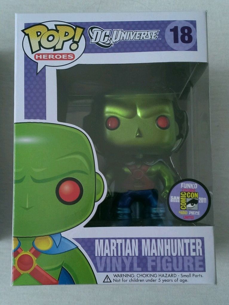 Funko Pop! Martian Manhunter (Metallic) (Warner Brothers Animation)
