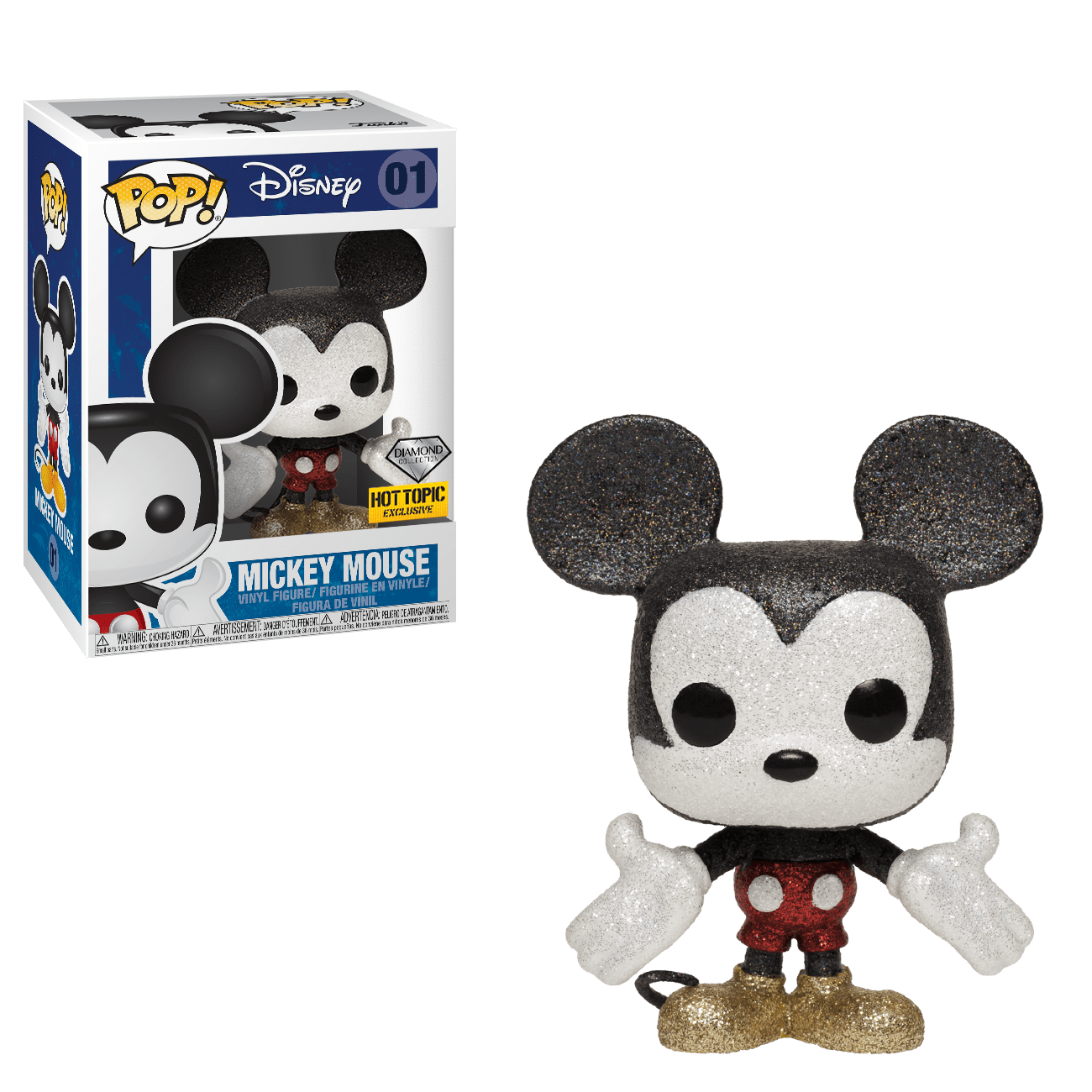 Funko Pop! Mickey Mouse - (Glitter) (Disney Animation)