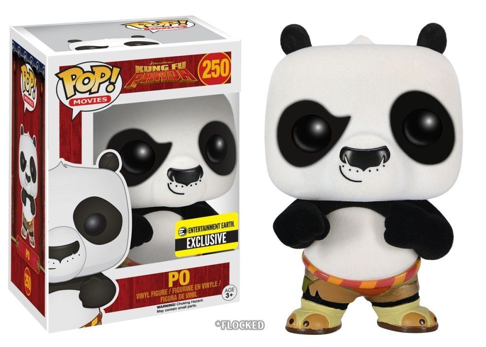 Funko Pop! Po - (Flocked) (Kung Fu Panda)