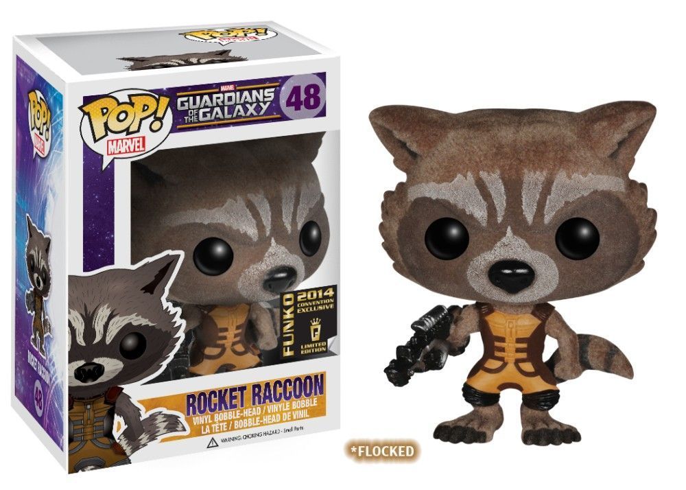 Funko Pop! Rocket Raccoon - (Flocked) (Guardians of the Galaxy)