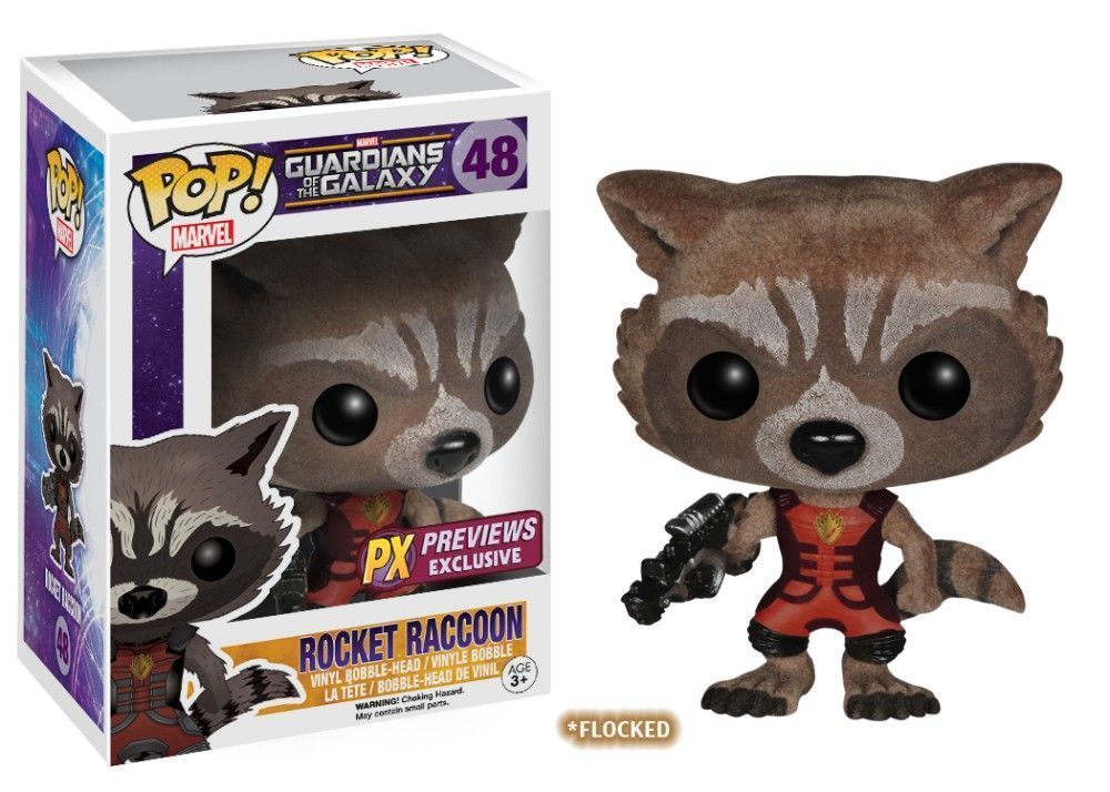 Funko Pop! Rocket Raccoon (Ravager Suit) (Flocked) (Guardians of the Galaxy)