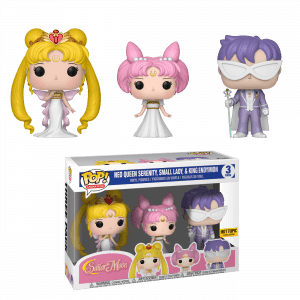 Funko Pop! Sailor Moon W2 - 3 Pack -QueenSerenity&fam (Sailor Moon)