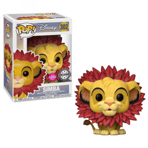 Funko Pop! Simba (w/ Leaf Mane) (Flocked) (The Lion King)