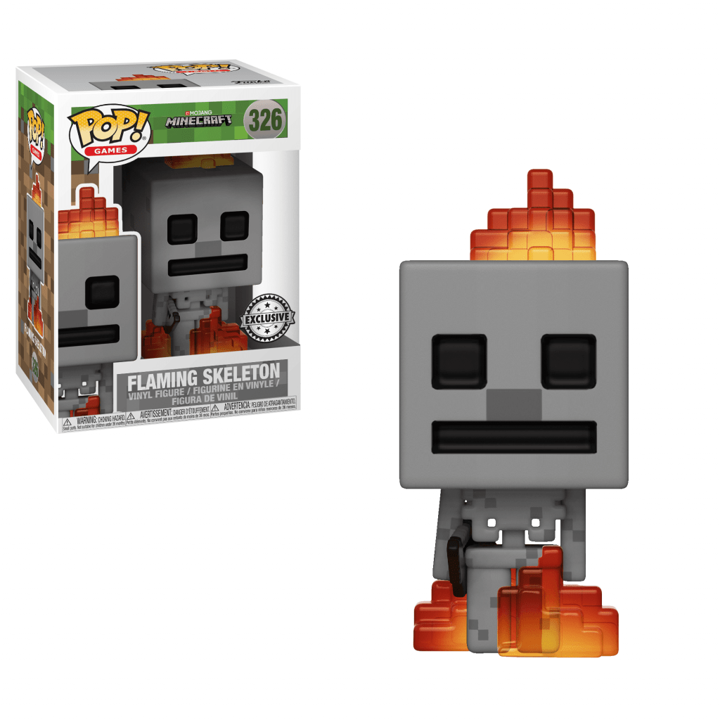 Funko Pop! Skeleton (w/ Fire) (Minecraft)