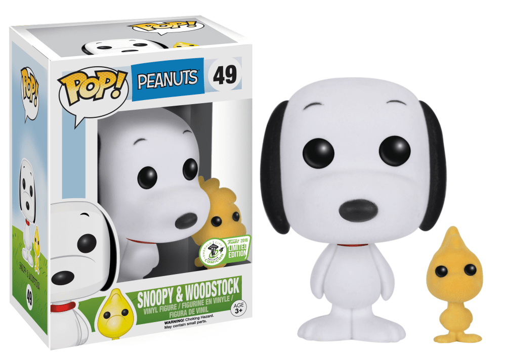 Funko Pop! Snoopy (w/ Woodstock) (Flocked) (Peanuts)