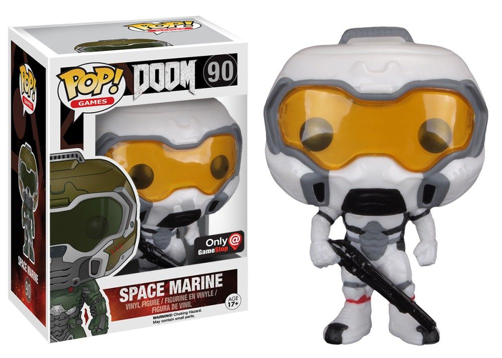Funko Pop! Space Marine - (White) (Doom)