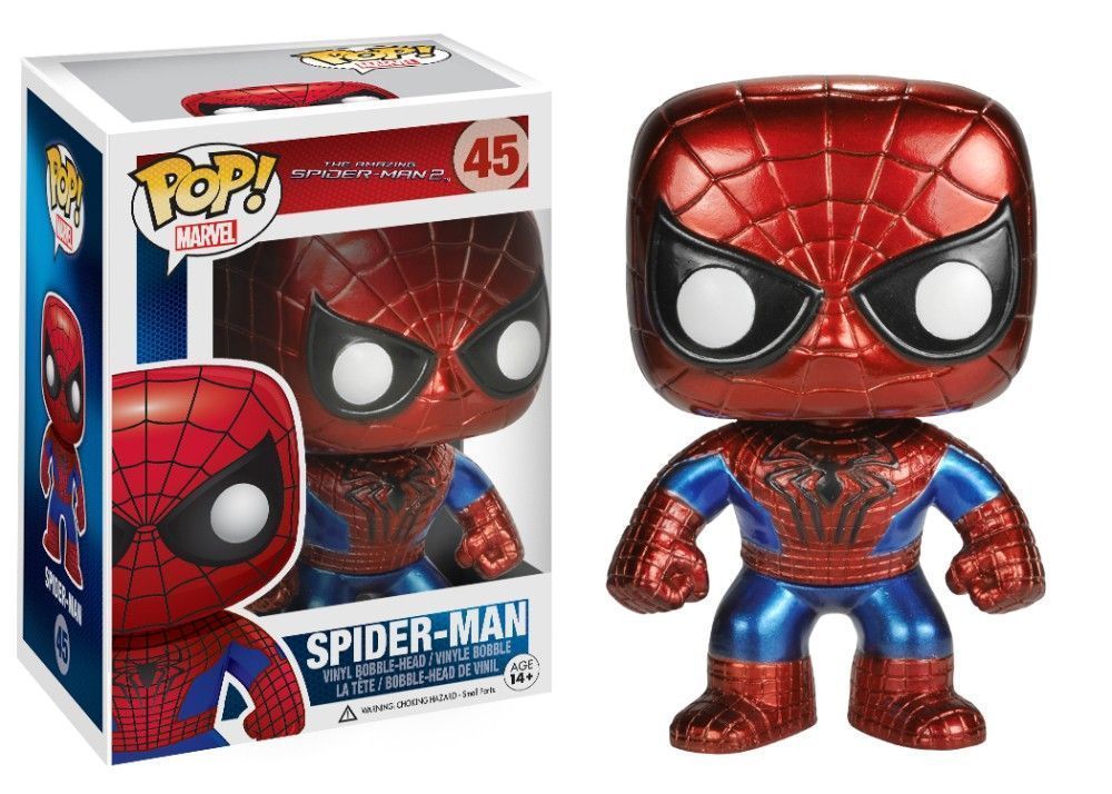 Funko Pop! Spider-Man - (Metallic) (Spiderman Movies)