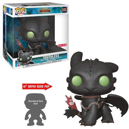 Funko Pop! Toothless (Hidden World) (10-Inch) (How to Train Your Dragon)