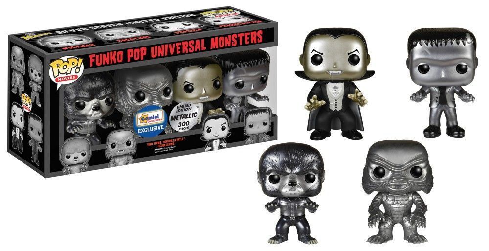 Funko Pop! Universal Monsters 4-Pack (Metallic) (Universal)