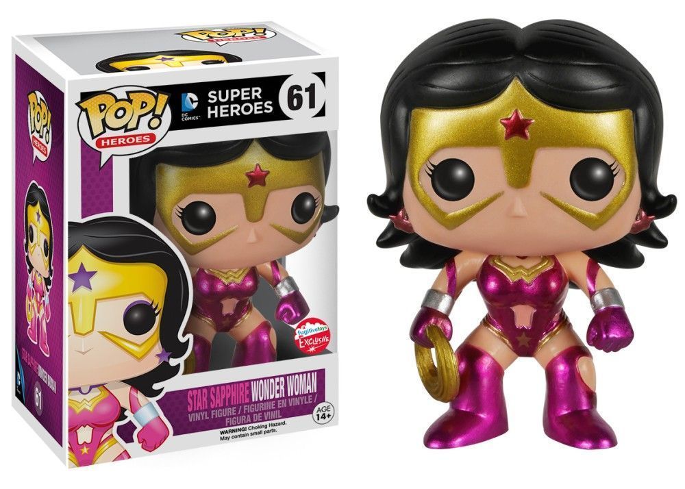 Funko Pop! Wonder Woman (as Star Sapphire) (Metallic) (DC Comics Bomshells)