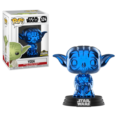 Funko Pop! Yoda (Blue/Chrome) (Star Wars)