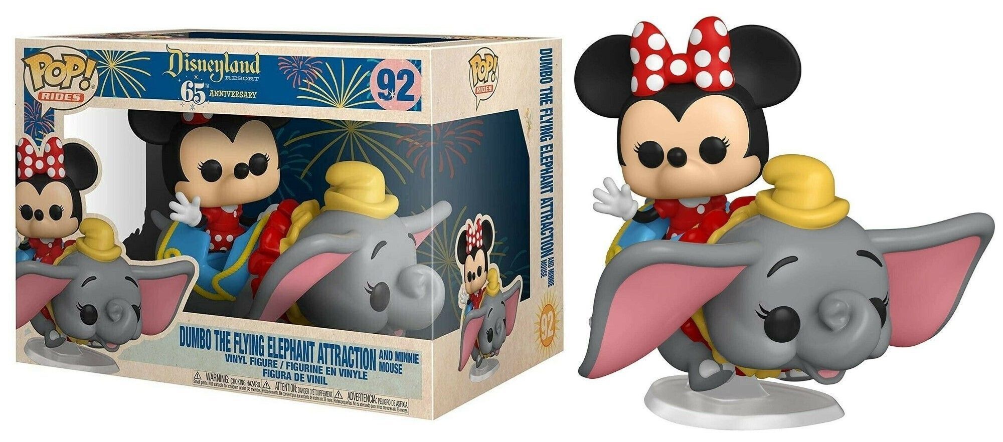 Funko Pop! Dumbo The Flying Elephant Attraction With Minnie Mouse