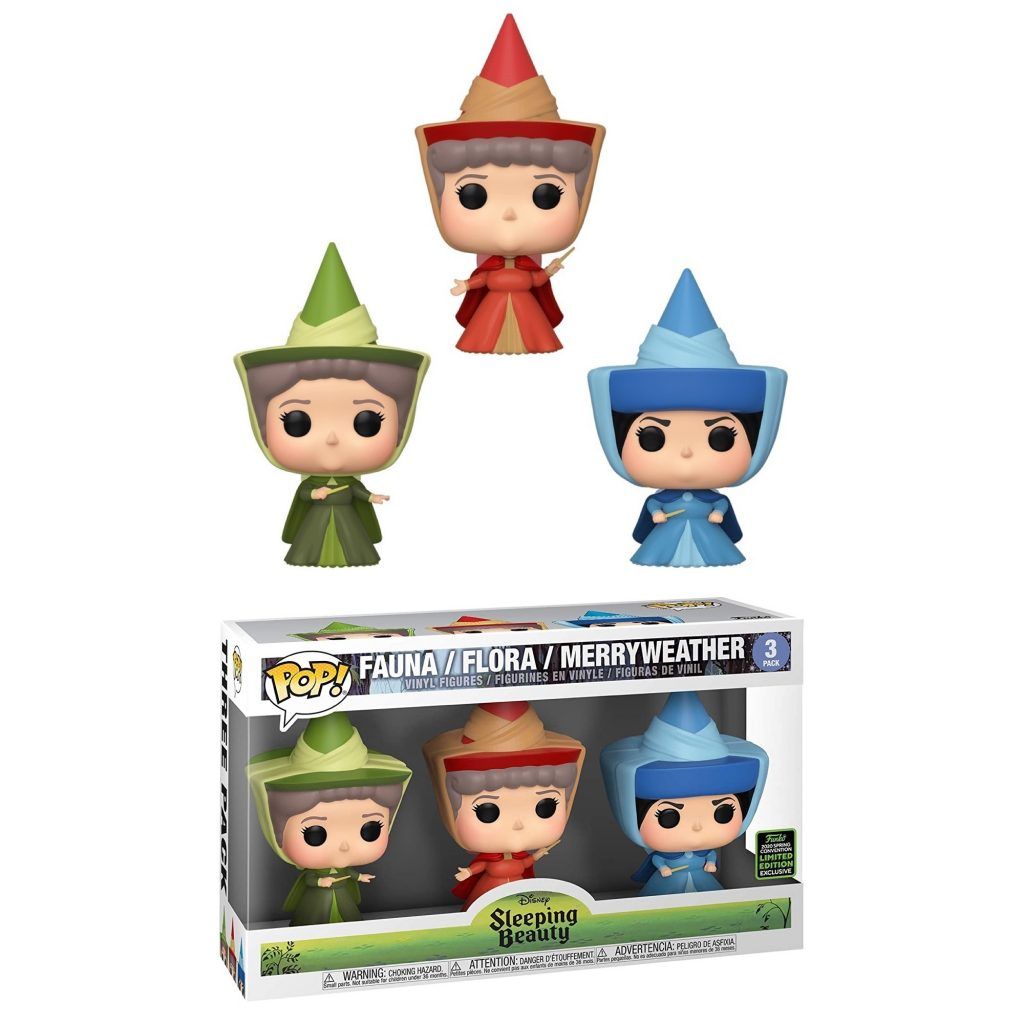 Funko Pop! Fauna / Flora / Merryweather (Fairy Godmother 3-Pack) [Spring Convention]