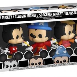 Funko Pop! Mickey Mouse 5 Pack: Plane Crazy Mickey / Classic Mickey / Sorcerer Mickey / Beanstalk Mickey / Mickey Mouse