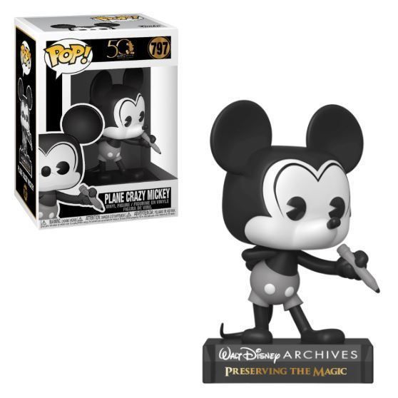Funko Pop! Plane Crazy Mickey (Black and White)