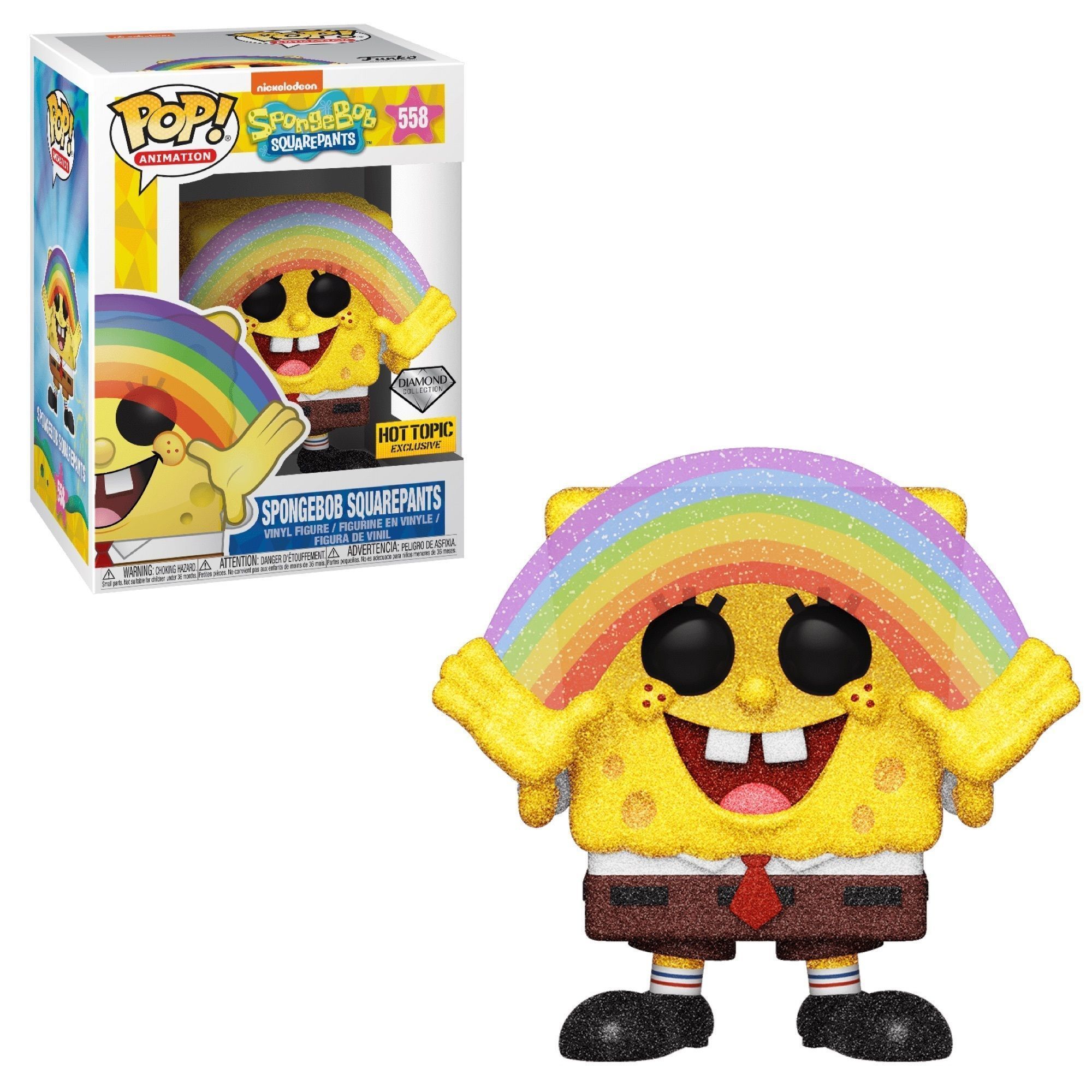 Funko Pop! Spongebob Squarepants (with Rainbow) (Diamond Collection)