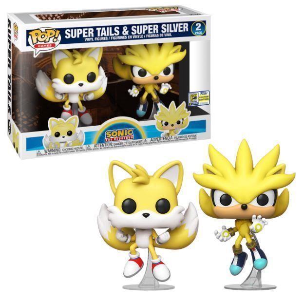 Funko Pop! Super Tails & Super Silver (2-Pack) [SDCC]