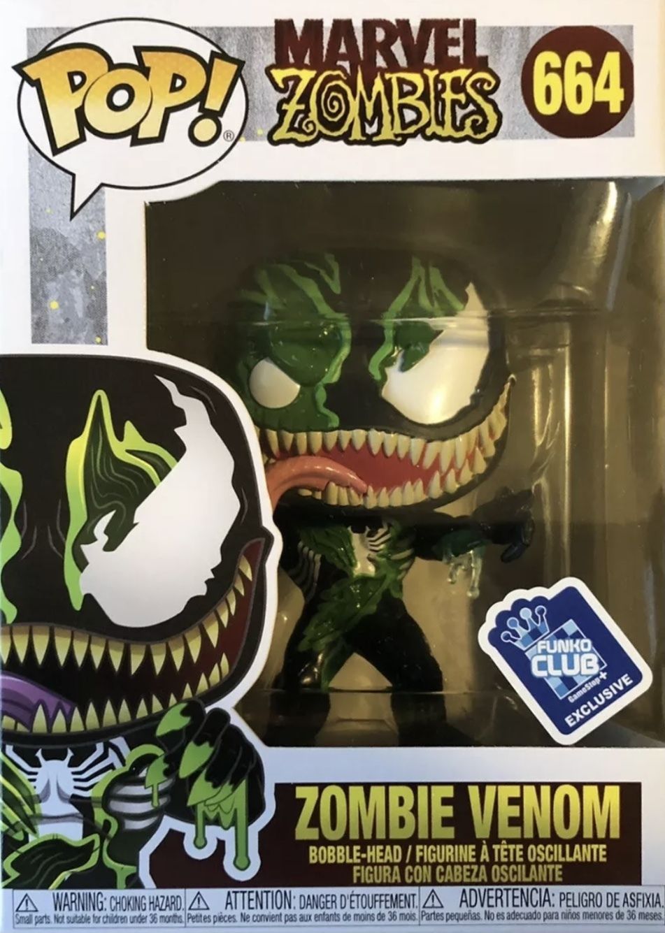 Funko Pop! Zombie Venom #664 (Bobble-Head) [Funko Club GameStop]